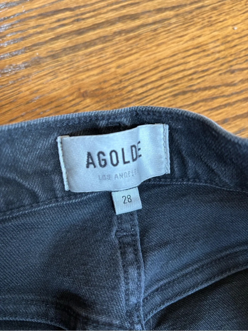 Agolde Riley Crop black jeans